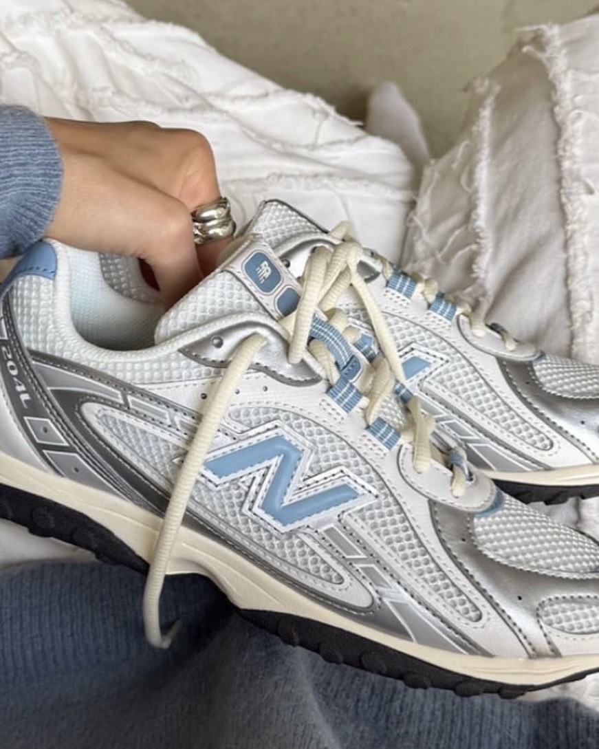 New Balance NB 204L 網眼 透氣 復古 麂皮 薄底 銀藍