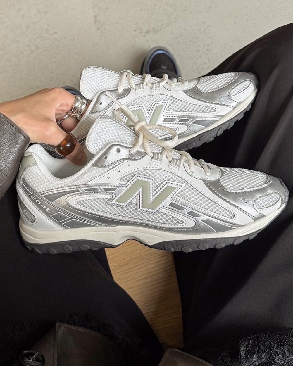 New Balance NB 204L 網眼 透氣 復古 麂皮 薄底 銀綠