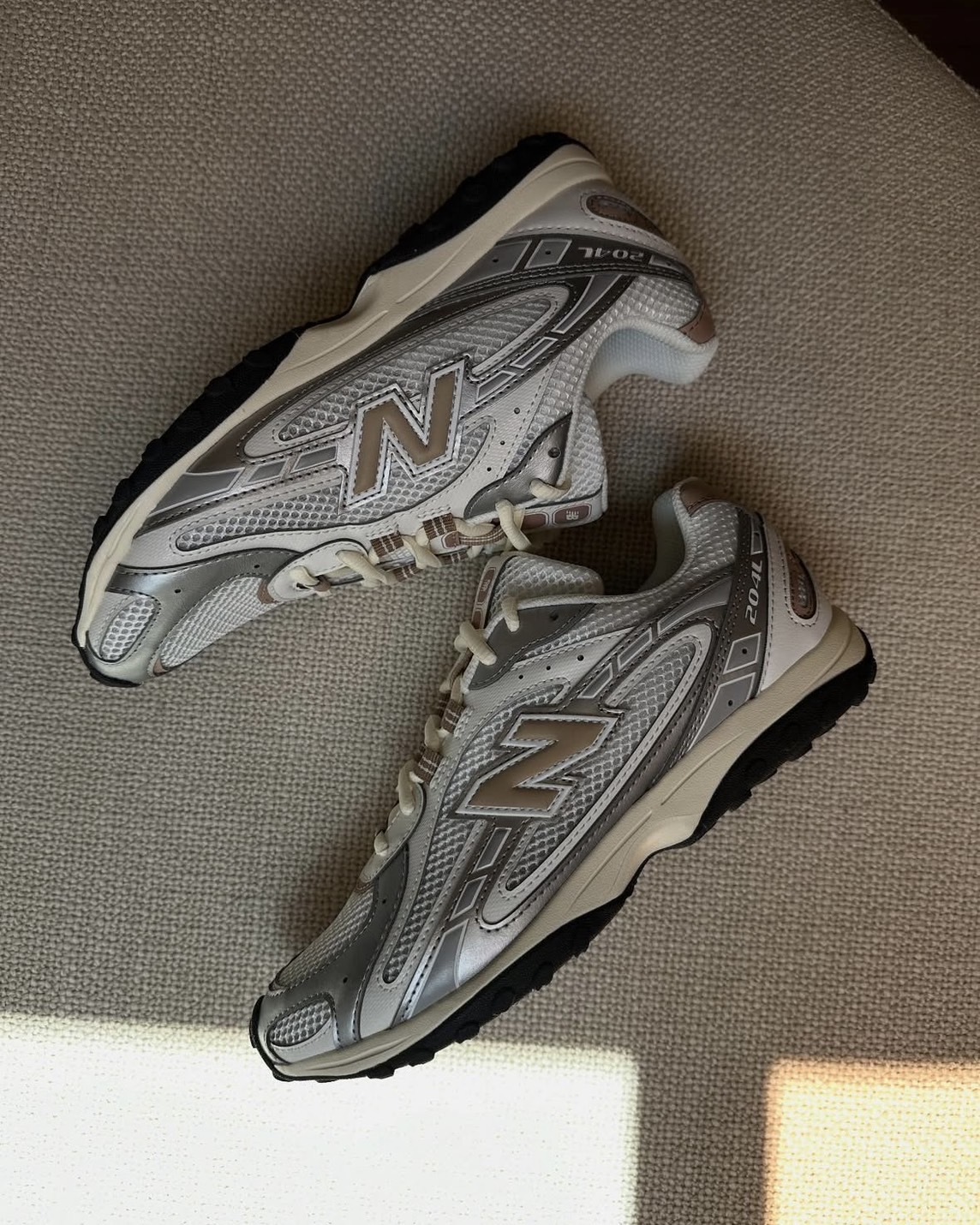 New Balance NB 204L 網眼 透氣 復古 麂皮 薄底 銀褐