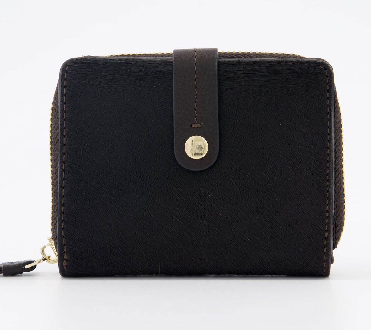 英國代購 (獨立訂單)-BRAMPTON Black Hide Purse