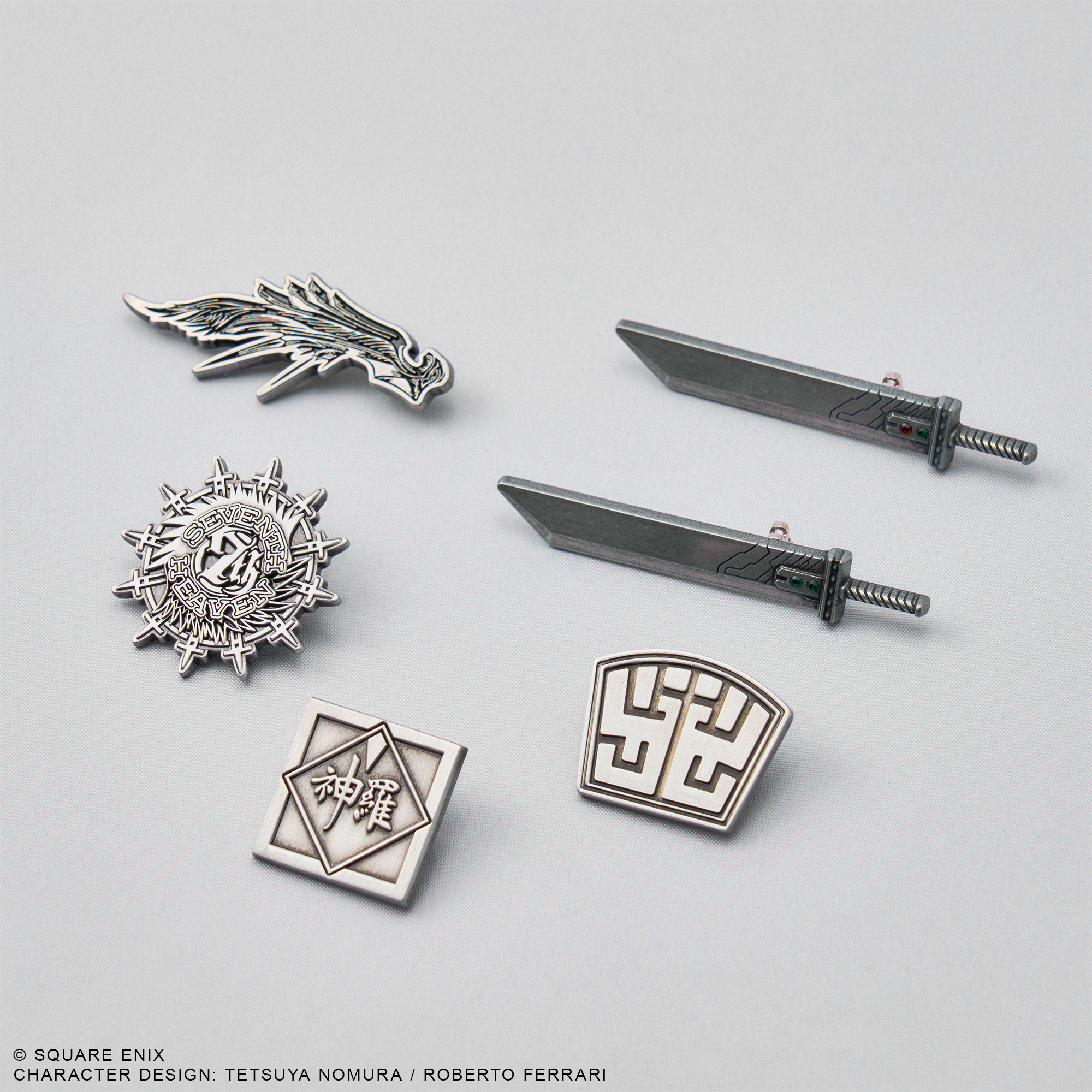 FINAL FANTASY VII 重生迷你金屬系列徽章(6種6入)