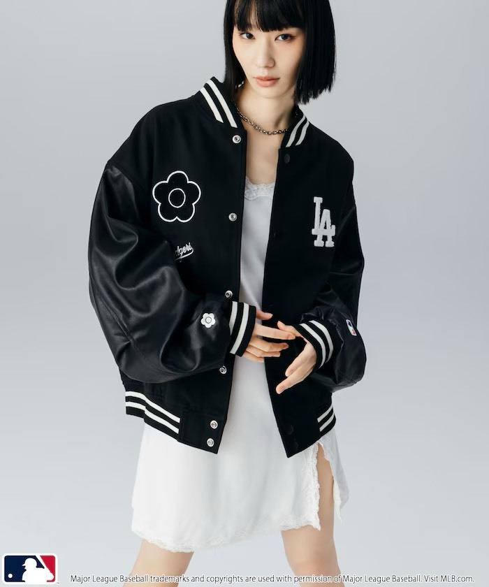 #日本代購 MARY QUANT X MLB 貼片夾克外套 三色