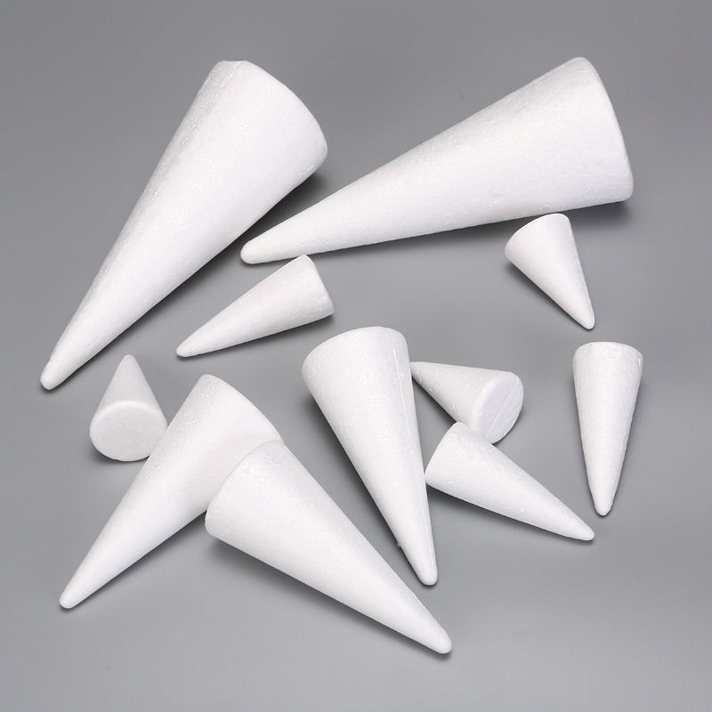 【台灣現貨速發】保麗龍三角錐｜聖誕樹底模型 三角圓錐型 立柱保麗龍 聖誕樹材料