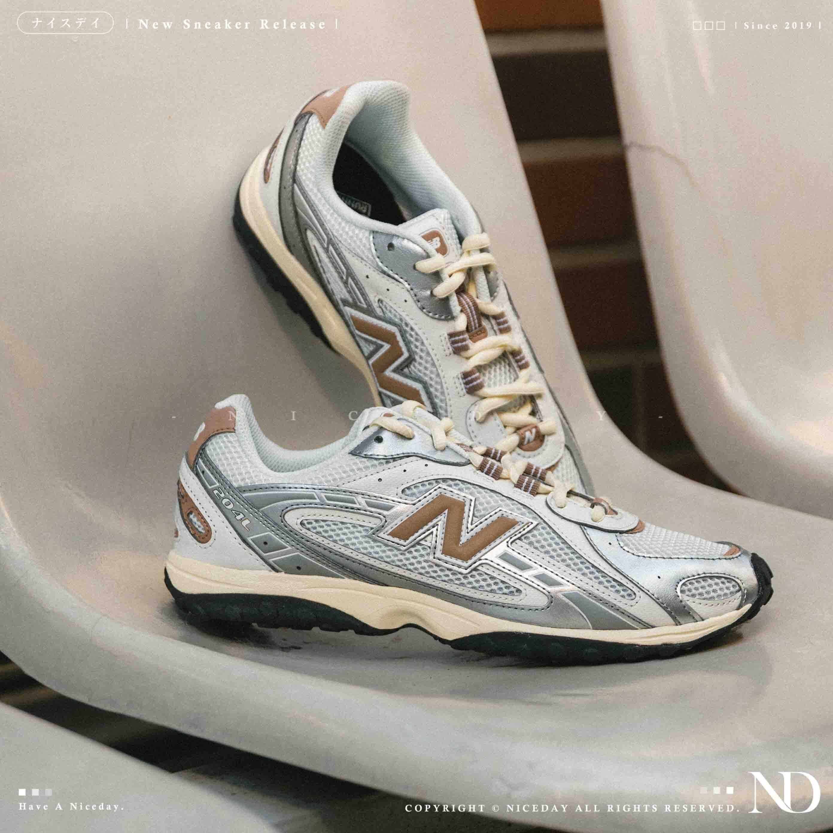 NICEDAY 現貨 New Balance 204 海鹽 奶茶 抹茶 水藍 寶寶藍 奶油底 復古 女鞋