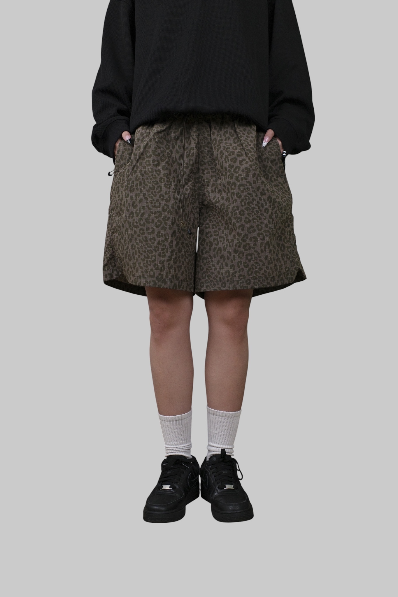 『Always_Good』豹紋 透氣 防潑水 短褲