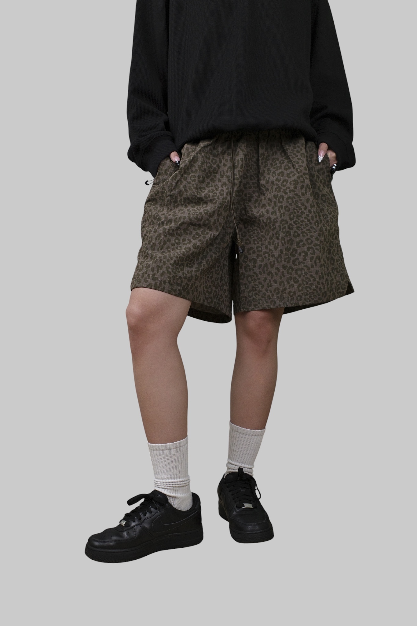 『Always_Good』豹紋 透氣 防潑水 短褲