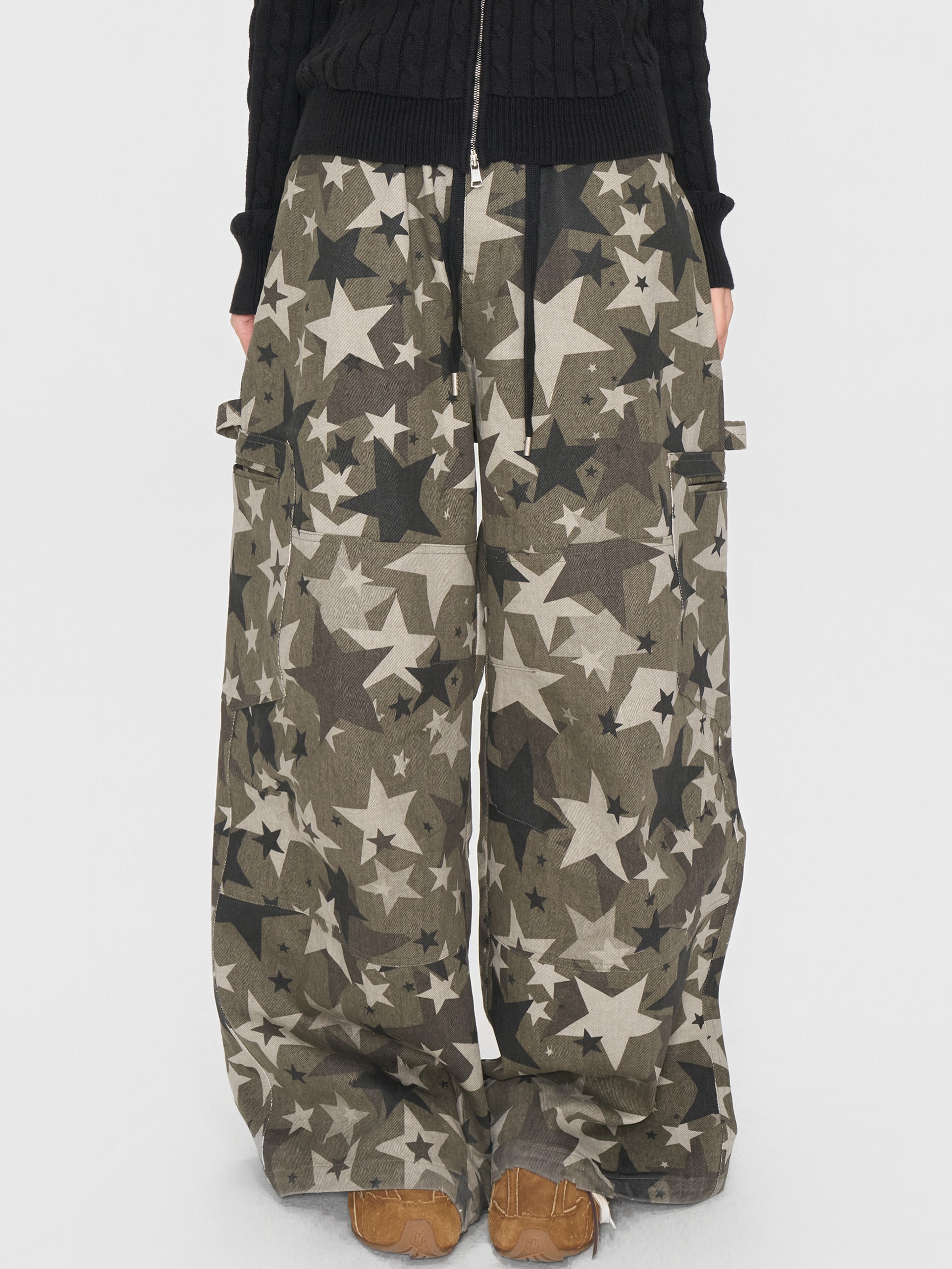 AFGK 星星迷彩 美式直筒 抽繩長褲 A FEW GOOD KIDS
