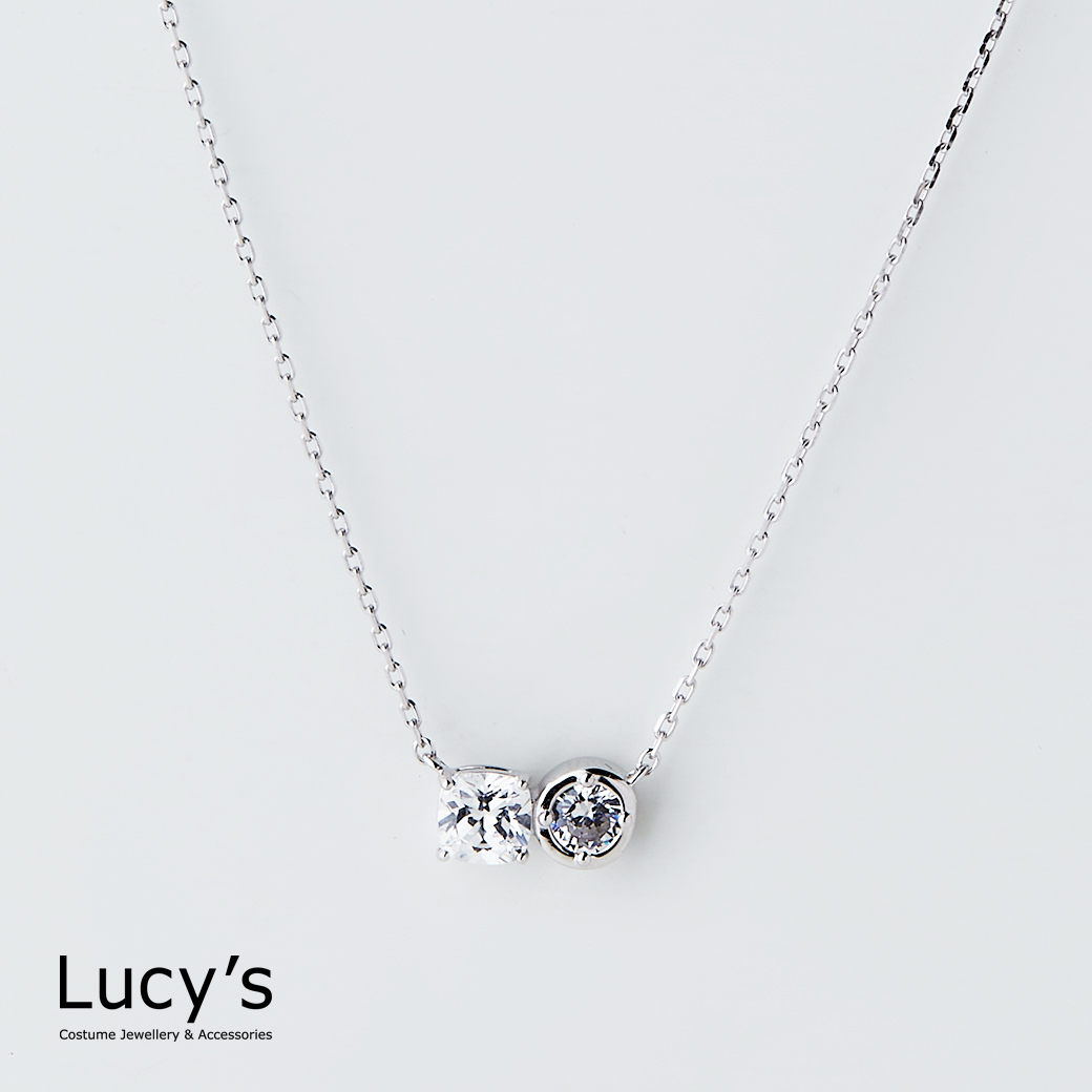 925純銀 璀璨幾何 項鍊 (124200)