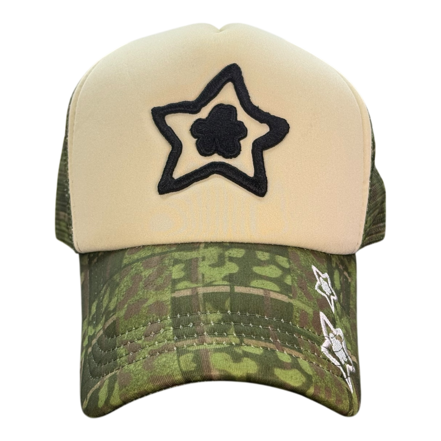 STAR TEAM FOAM TRUCKER HAT LEOPARD