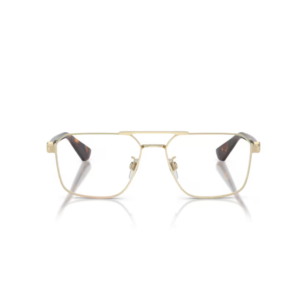 【BURBERRY】B1395D 1109-56mm 飛行員光學眼鏡♣(淺金)