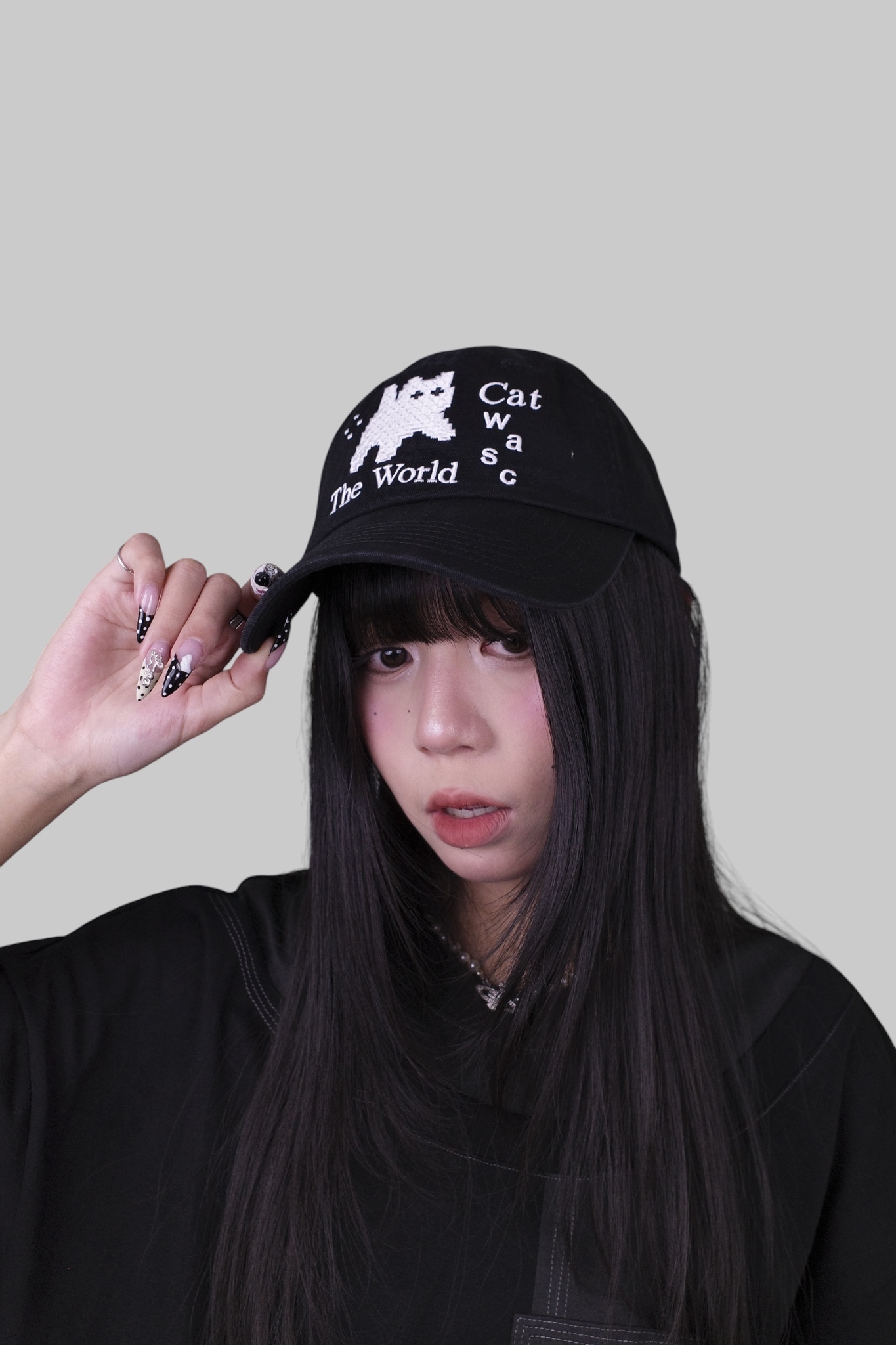 『Always_Good』像素貓貓 刺繡 老帽