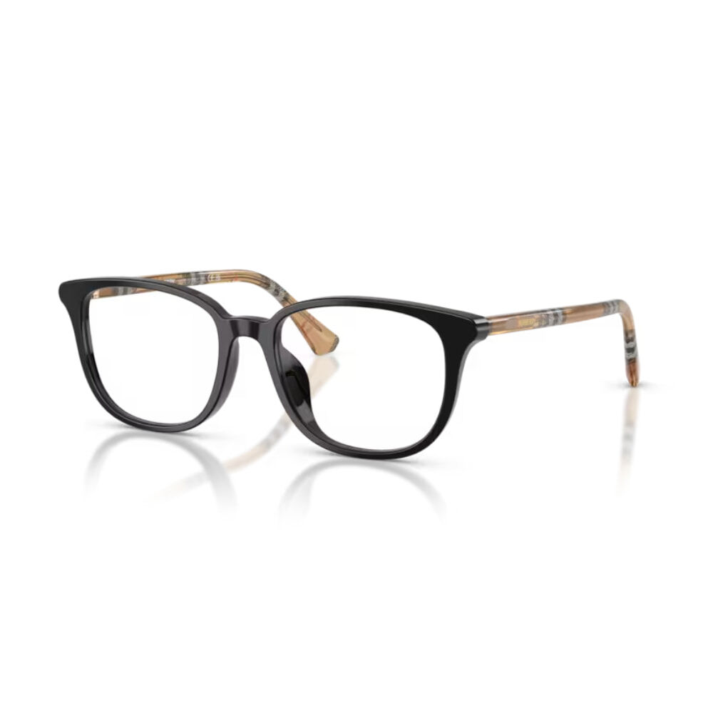 【BURBERRY】B2434D 4161-53mm 方框光學眼鏡♣(黑)