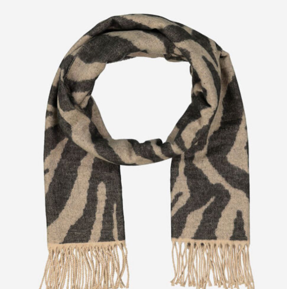 英國代購 (獨立訂單)-ZIGHILLI Grey & Black Patterned Scarf Made in Italy 🎄香港現貨🎄