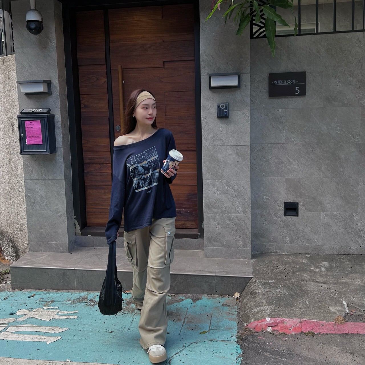 九格圖竹節棉大TEE/三色