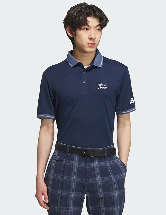 adidas Ultimate365 Club 男短袖POLO衫 #JF6298 ,深藍