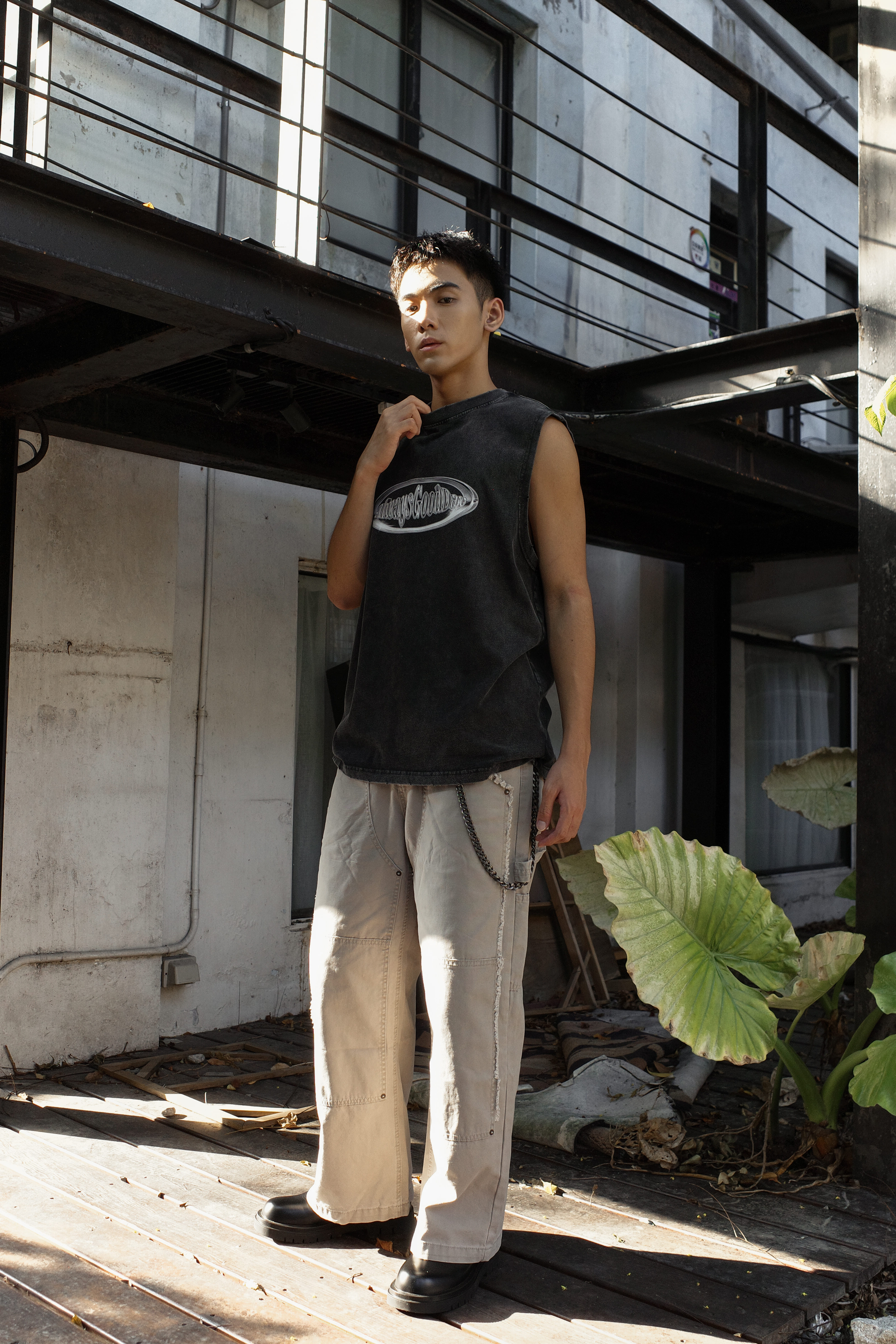 『AlwaysGoodDay』AGD 水洗 Logo 背心