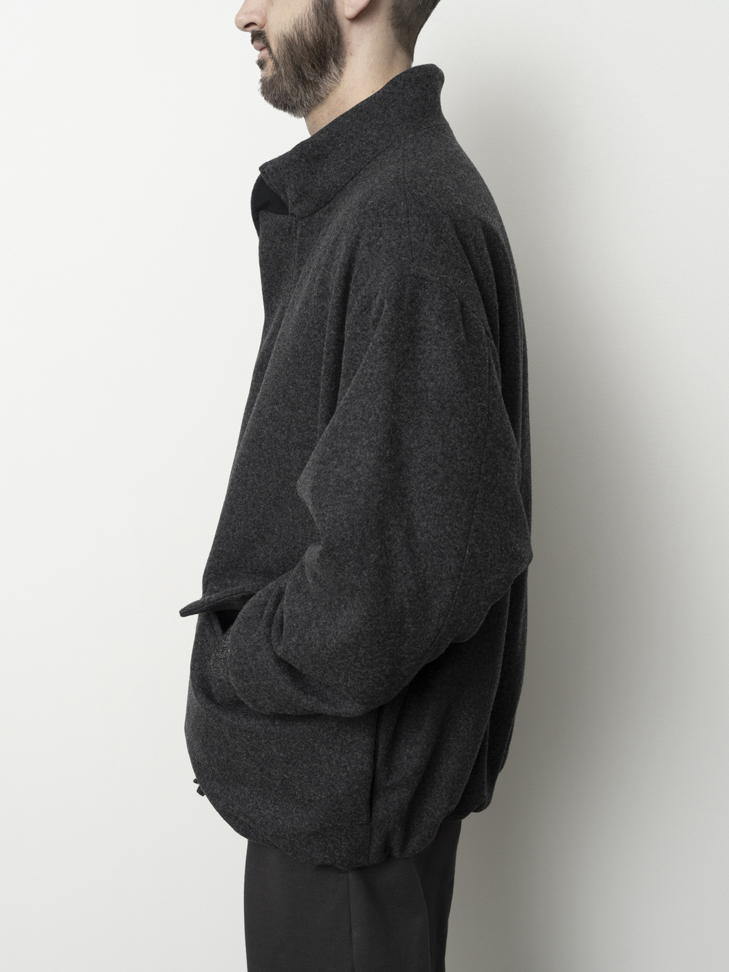 Still By Hand Padded Wool Blouson BL07253