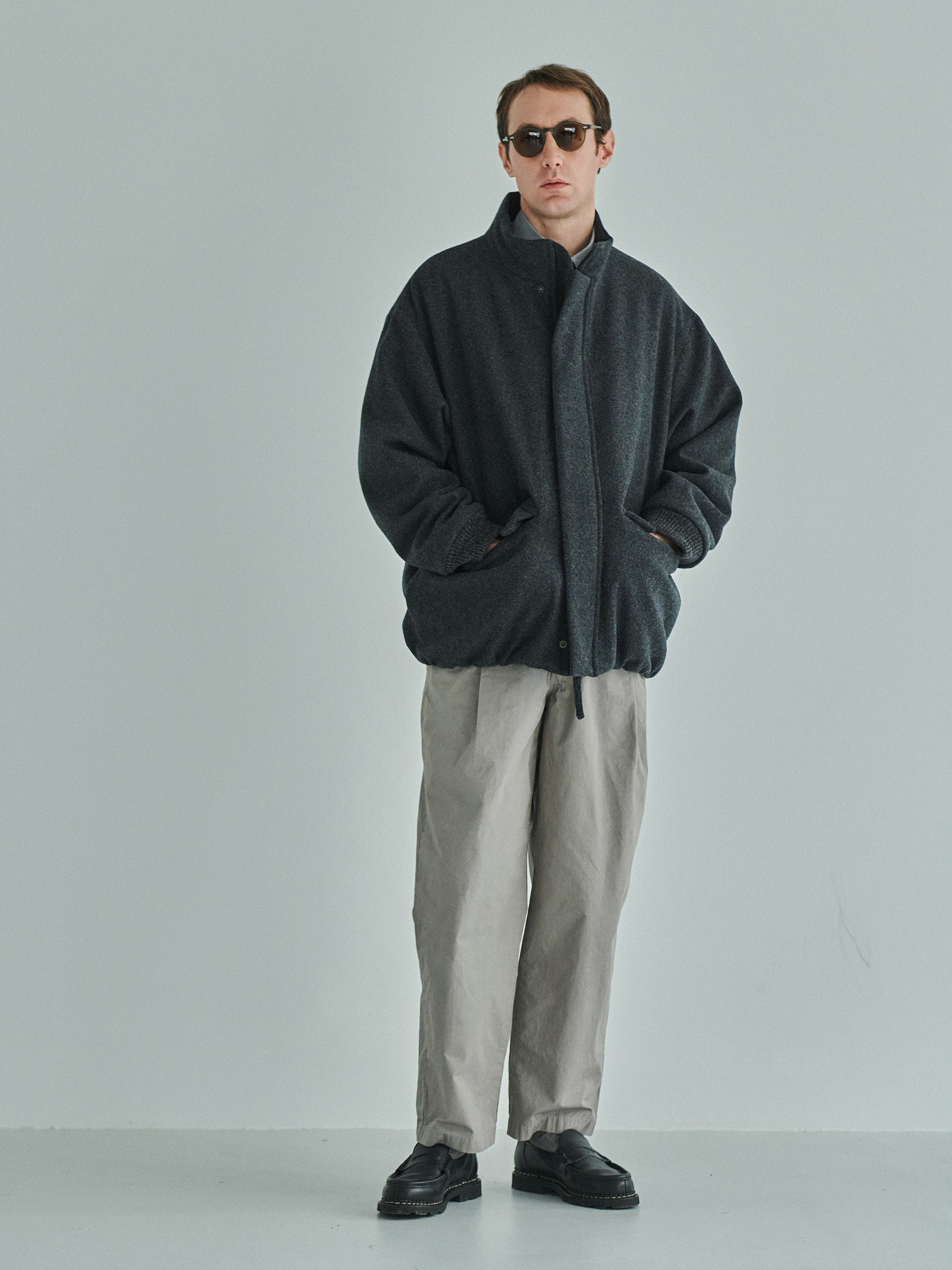 ジャケット・アウター 25AW STILL BY HAND Padded Wool Blouson Still By Hand Padded Wool Blouson BL07253