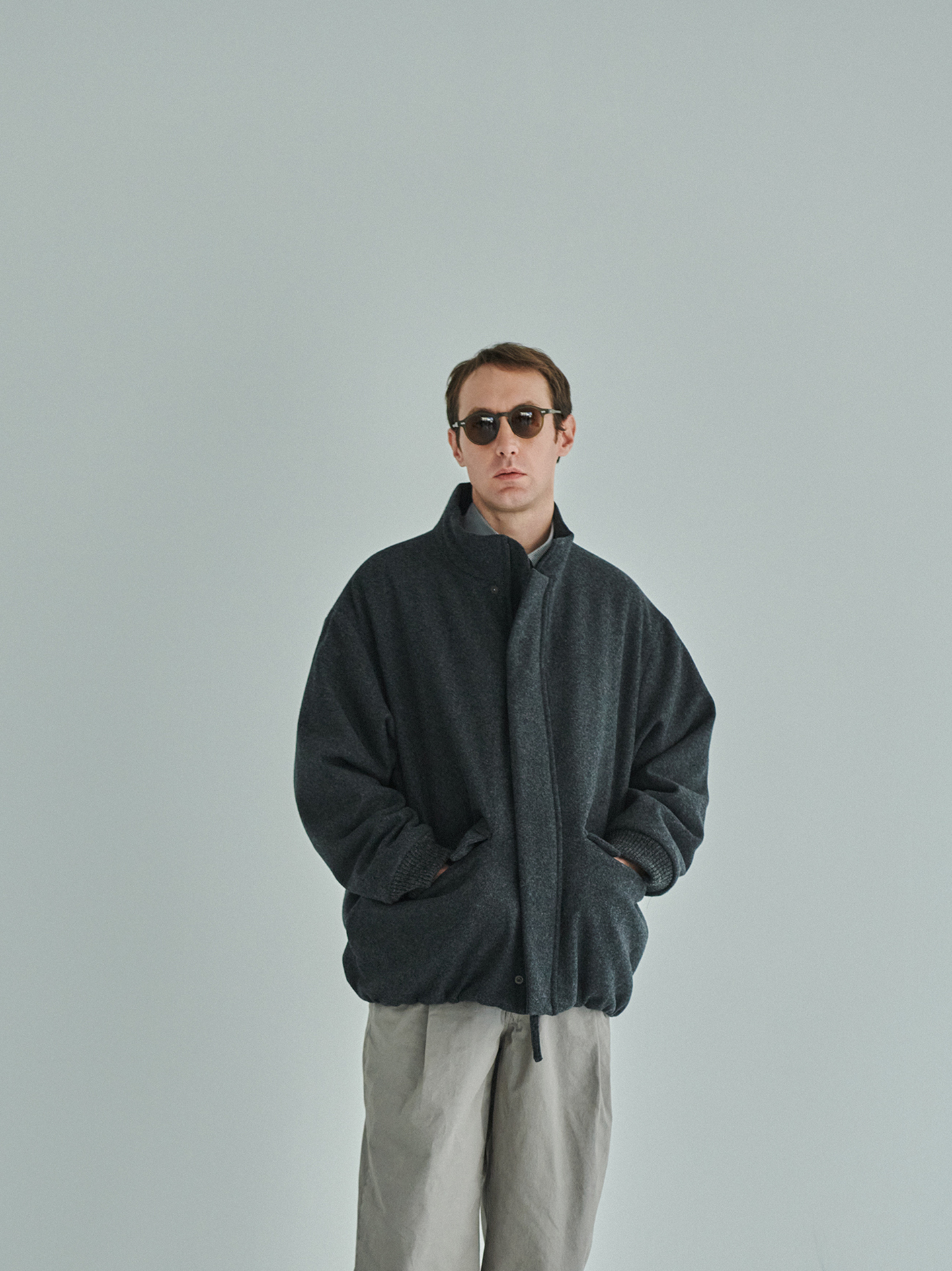 ジャケット・アウター 25AW STILL BY HAND Padded Wool Blouson Still By Hand Padded Wool Blouson BL07253