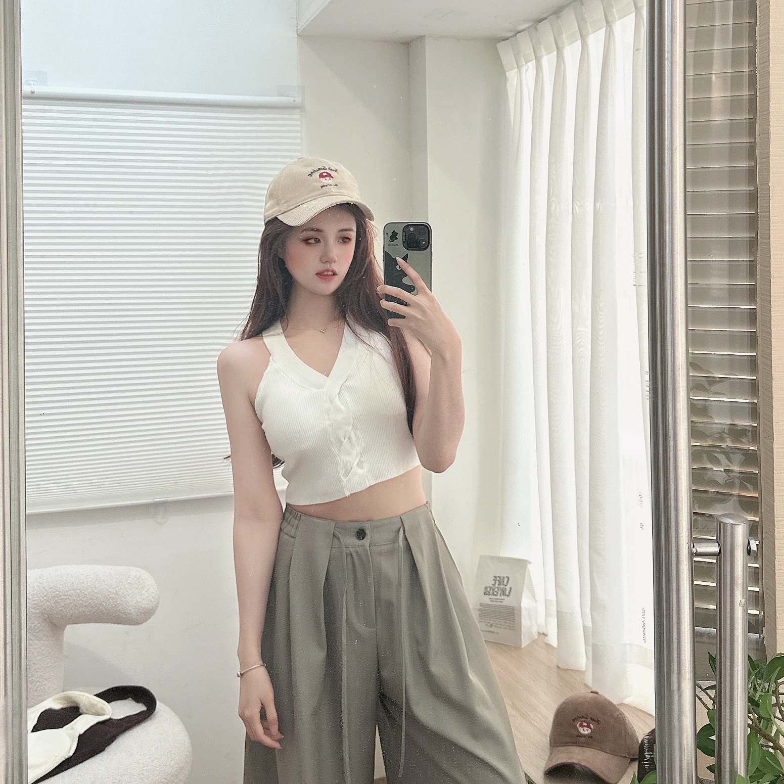 麻花扭結針織BRATOP/二色