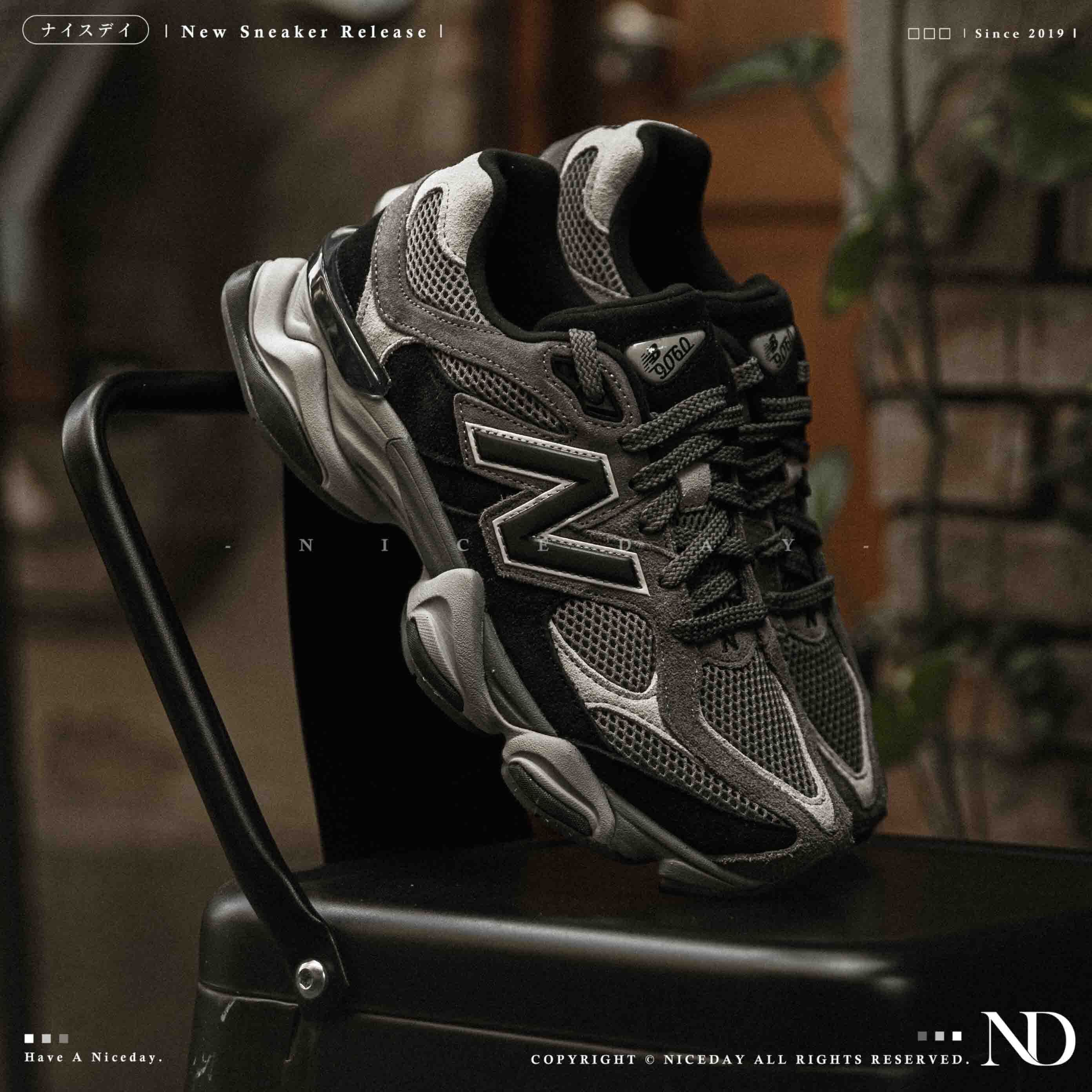 NICEDAY 現貨 New Balance 9060 灰黑 黑 黑魂 黑色 麂皮 復古 U9060ERA