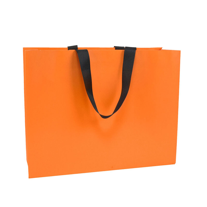 厚磅｜精品紙袋 W393012 單色滿版 晨光橘 10入/包 39*30*12cm【NW25-393002】