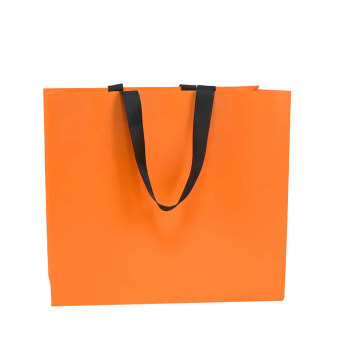 厚磅｜精品紙袋 W363312 單色滿版 晨光橘 10入/包 36*33*12cm【NW25-363302】