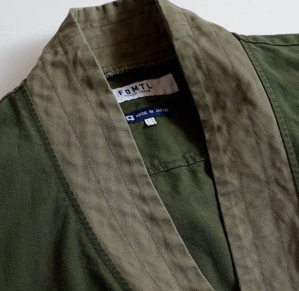 10/7 UPDATED: FDMTL JAPAN 2025 A/W HAORI JUNGLE JACKET RINSE (FA25TP44B) - OLIVE PRE ORDER ITEM (預訂中)