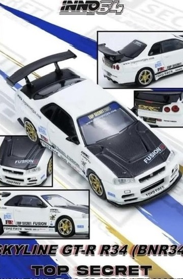 預訂 Pre-order - Inno64 Skyline GT-R R34 Top Secret