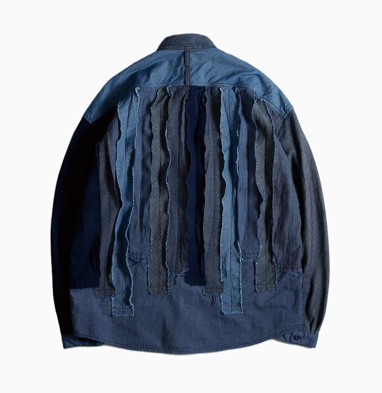 10/7 UPDATED: FDMTL JAPAN 2025 A/W OBI STRIPE SHIRT RINSE (FA25SH45R) - PRE ORDER ITEM (預訂中)