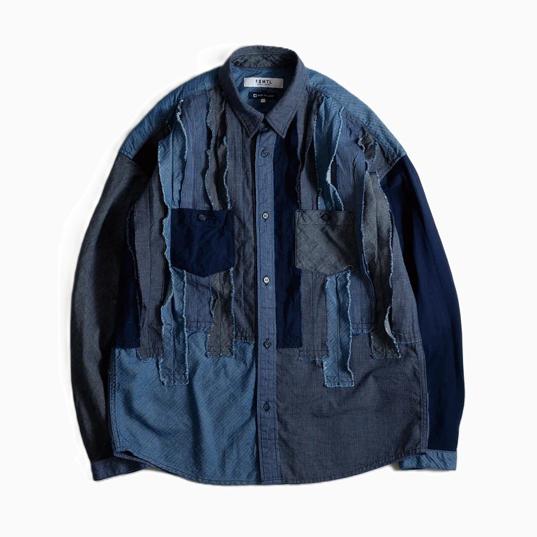 10/7 UPDATED: FDMTL JAPAN 2025 A/W OBI STRIPE SHIRT RINSE (FA25SH45R) - PRE ORDER ITEM (預訂中)