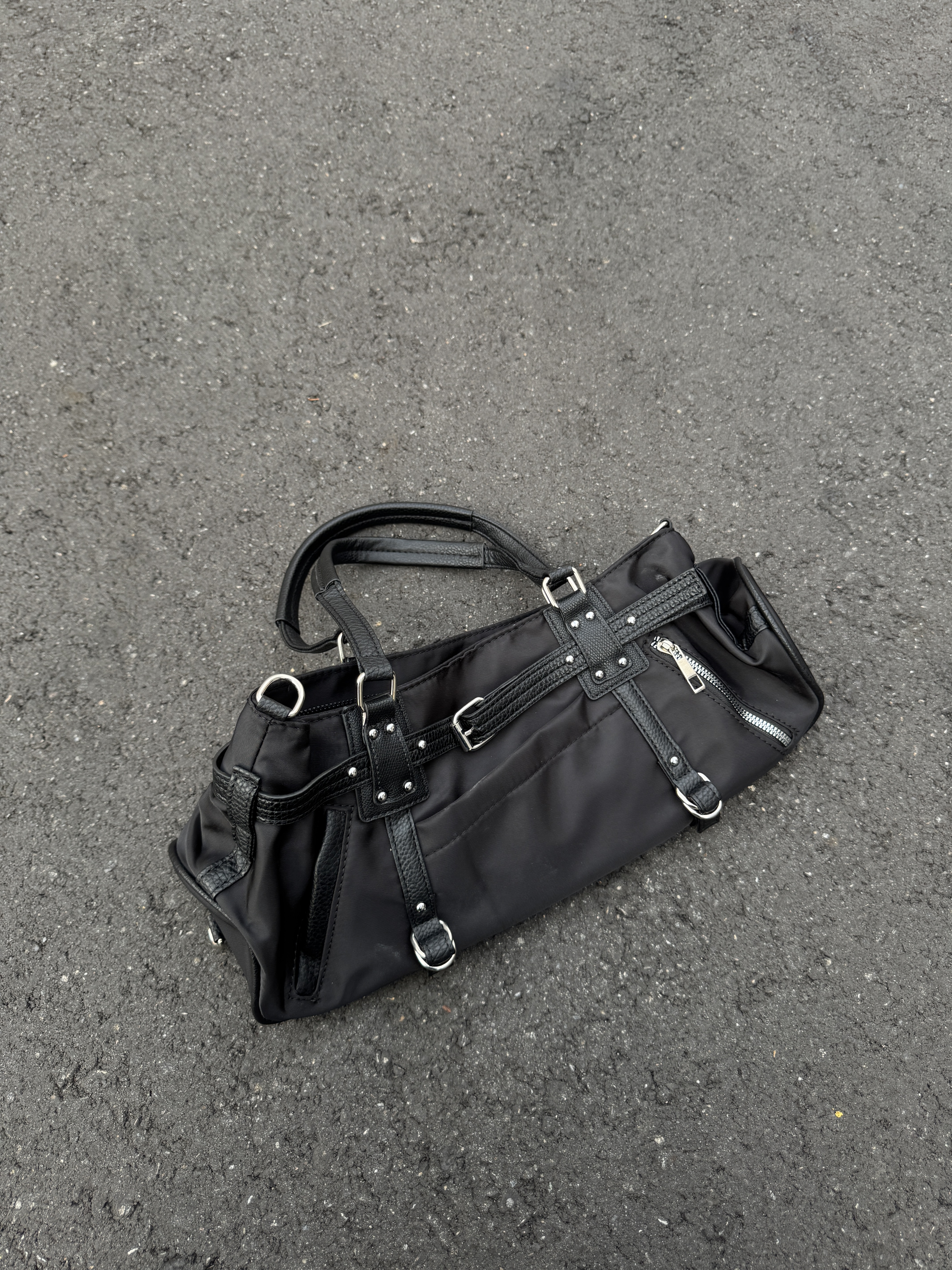 黑色個性復古機車包🎱