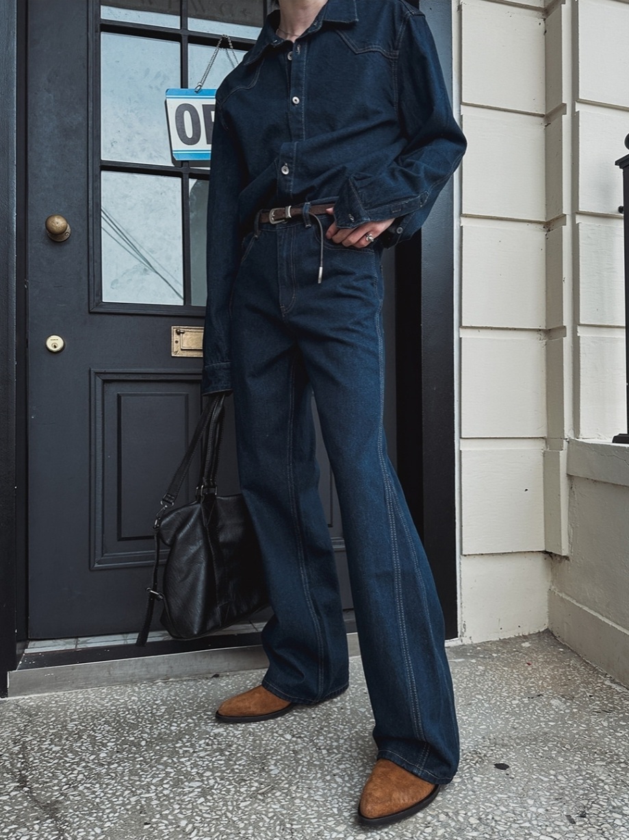 Harry's 喇叭原色牛仔褲 靴型褲