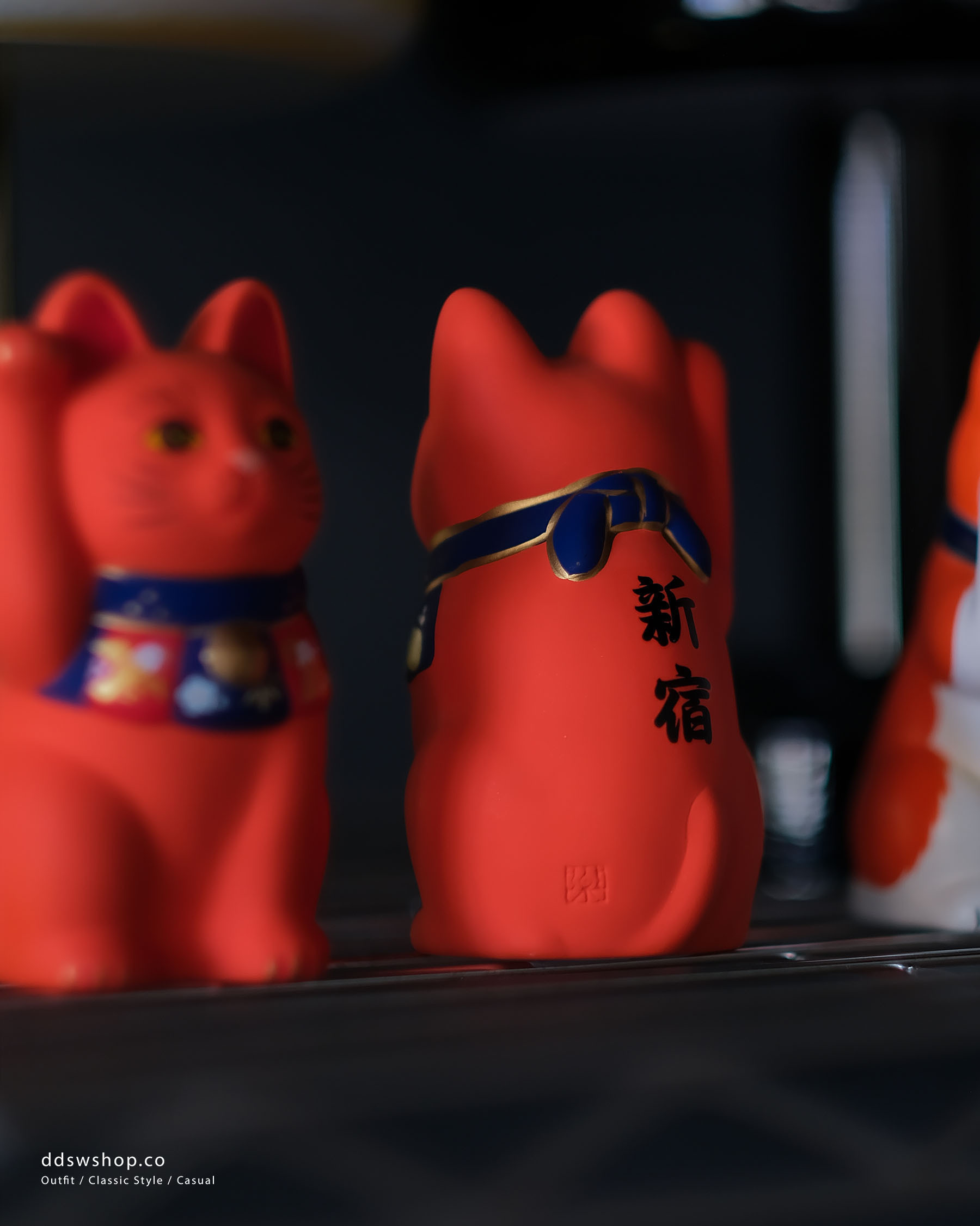 "現貨" BEAMS JAPAN x 中外陶園 地區限定招財貓 新宿/橘色