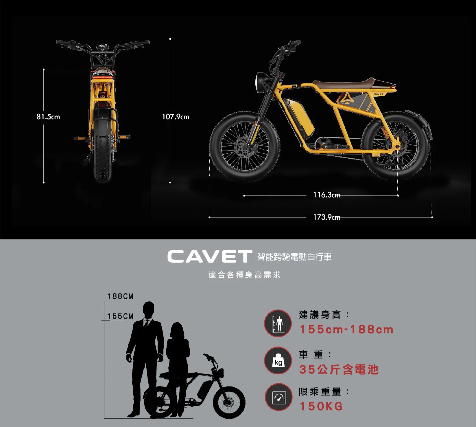 美國Aspadz Cavet 電輔胖胎車 48V15AH/20AH電動車  /奶茶色
