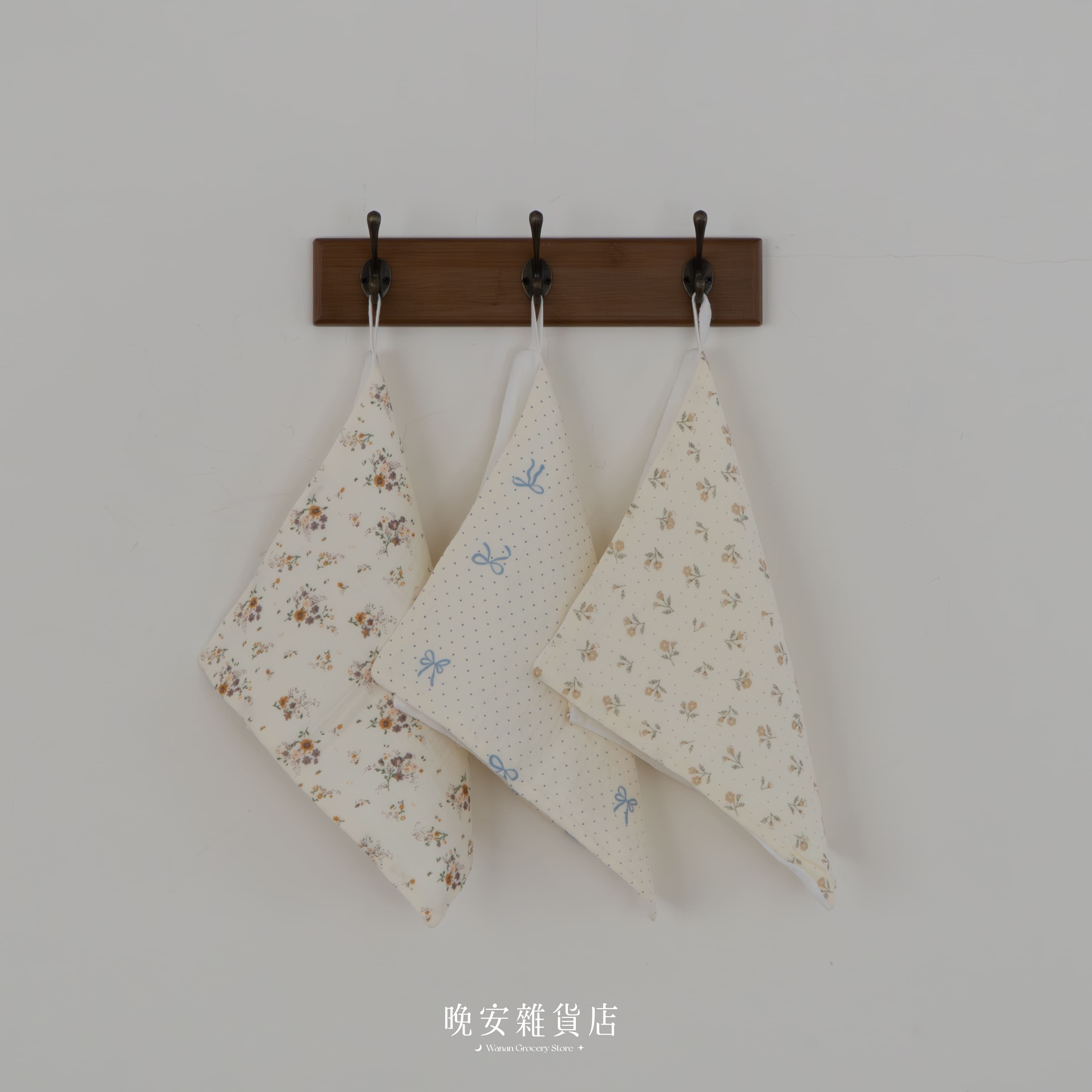 【透氣親膚】純棉碎花紗布擦手巾｜方巾 手巾