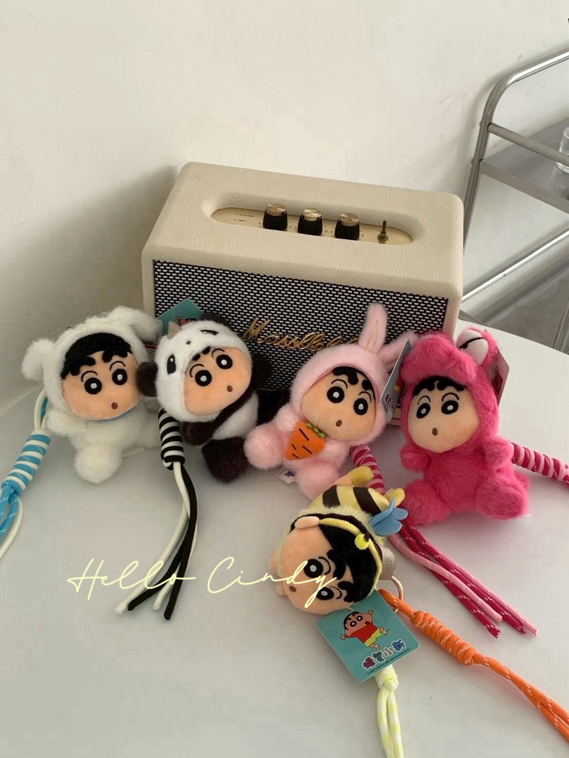 可可愛愛變裝的蠟筆小新吊飾