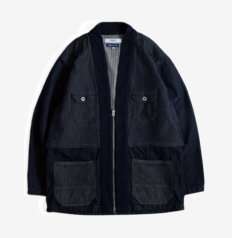 10/7 UPDATED: FDMTL JAPAN 2025 A/W HAORI ZIP JACKET RINSE (FA25JK42R) - PRE ORDER ITEM (預訂中)