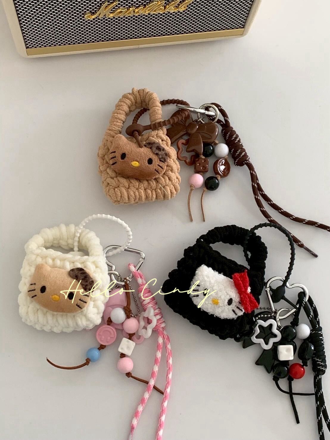 超可愛kitty耳機收納包吊飾