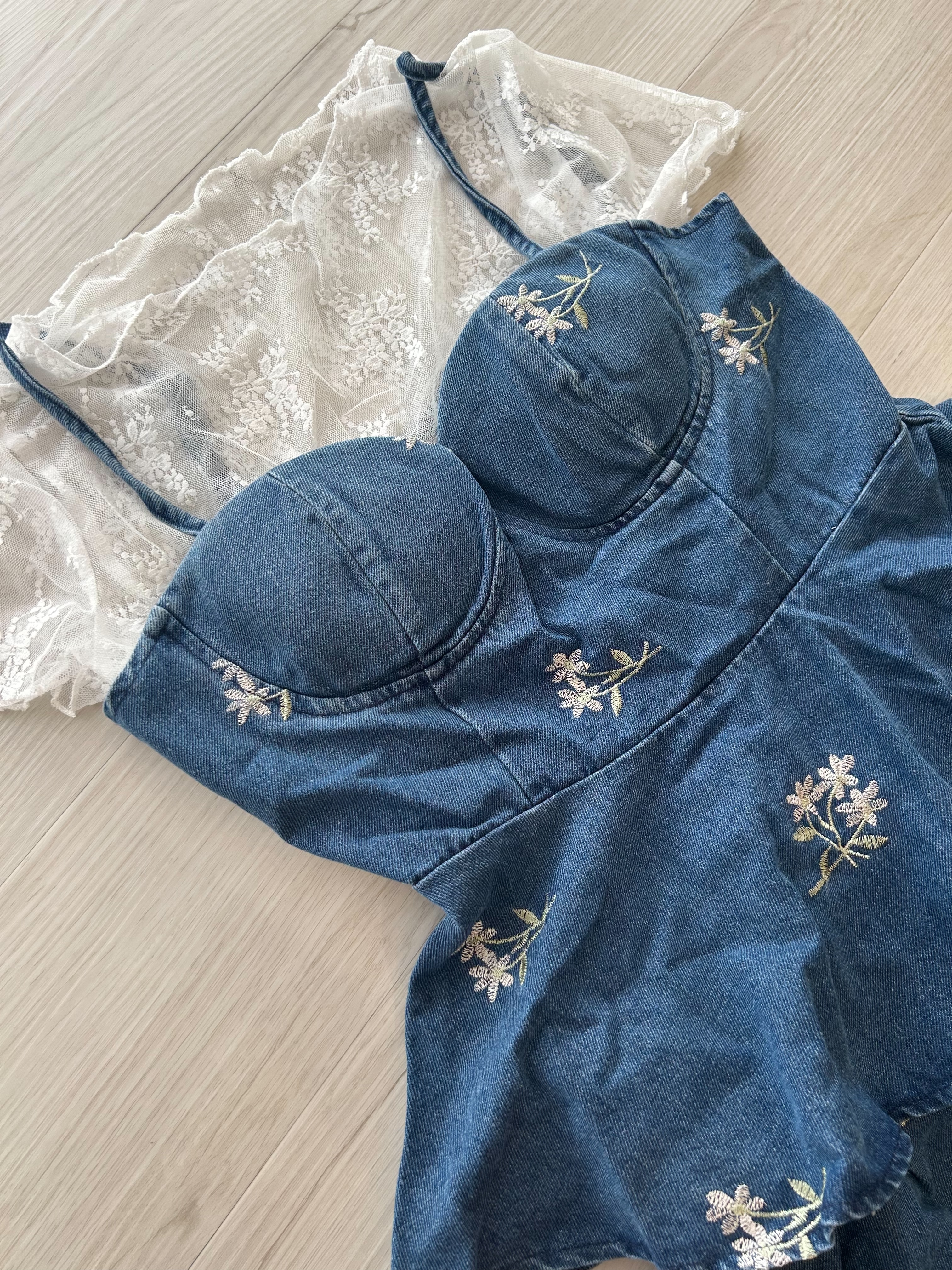 朵塔-Set家牛仔刺繡套裝