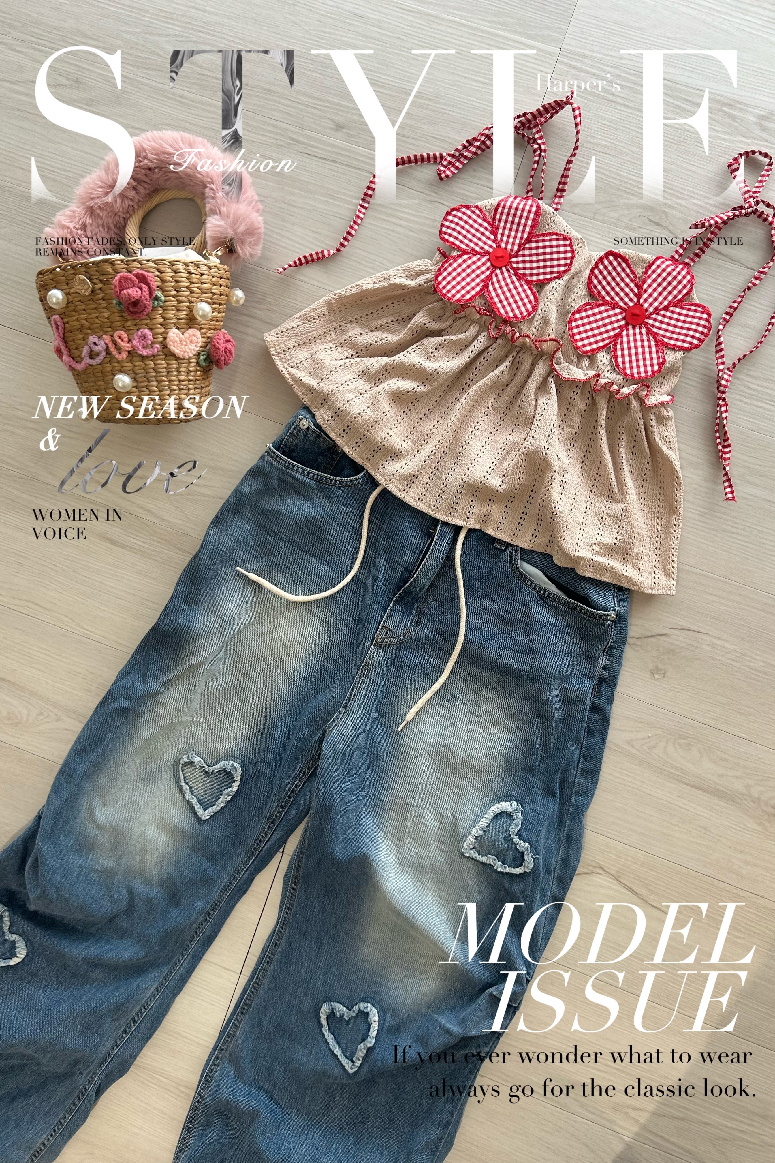 朵塔-百搭小花背心