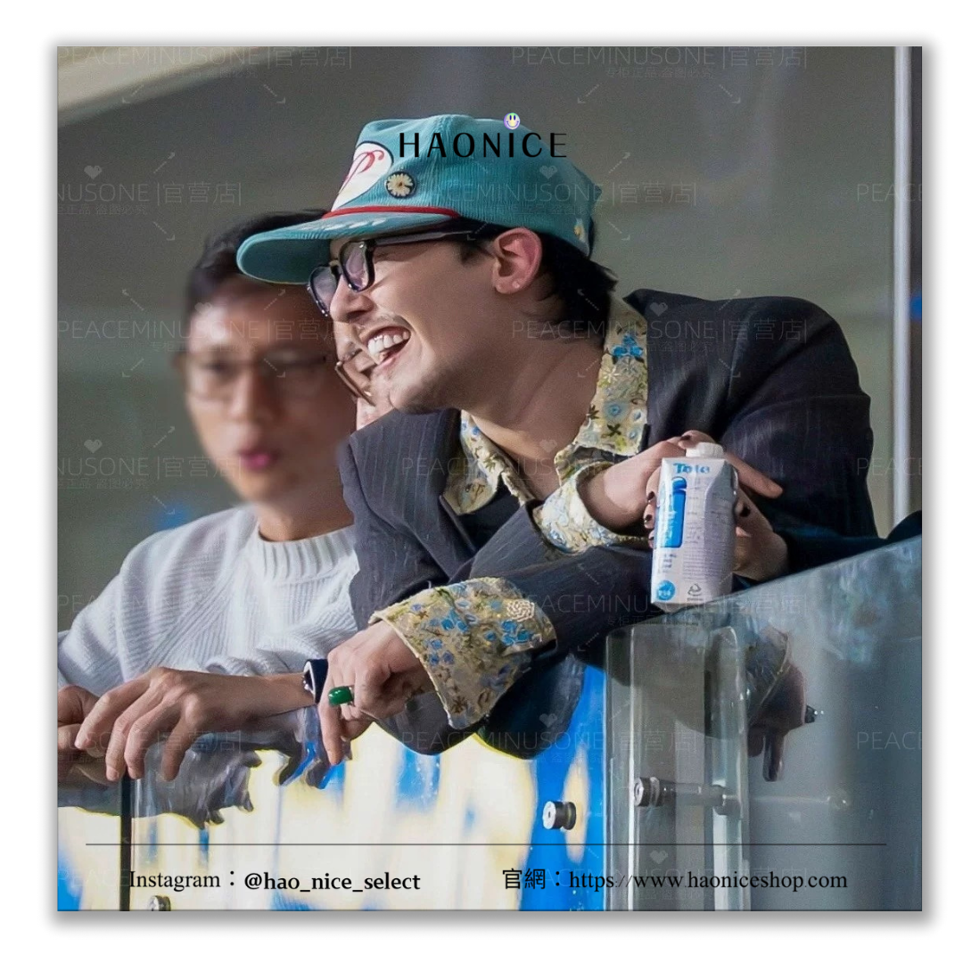 【HAO NICE 】100%韓國正品🇰🇷 peaceminusone權志龍GD同款鴨舌帽PMO刺繡情侶鴨舌帽❤️