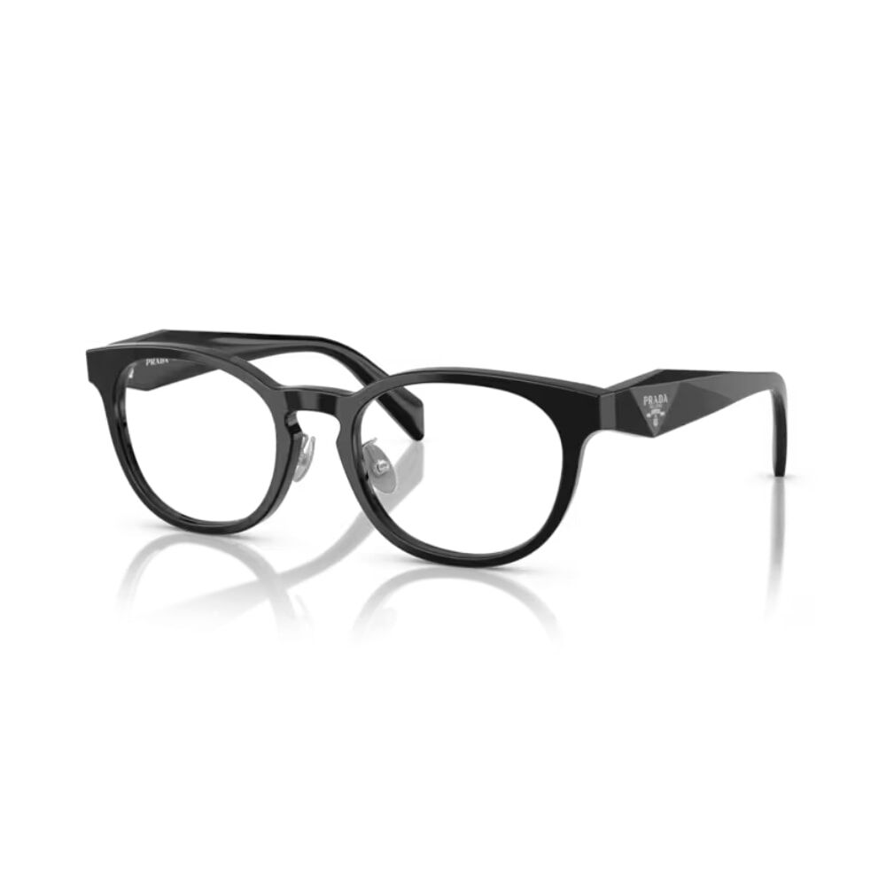 【PRADA】VPR B06VD 16K-1O1-52mm 橢圓框光學眼鏡♣(黑)