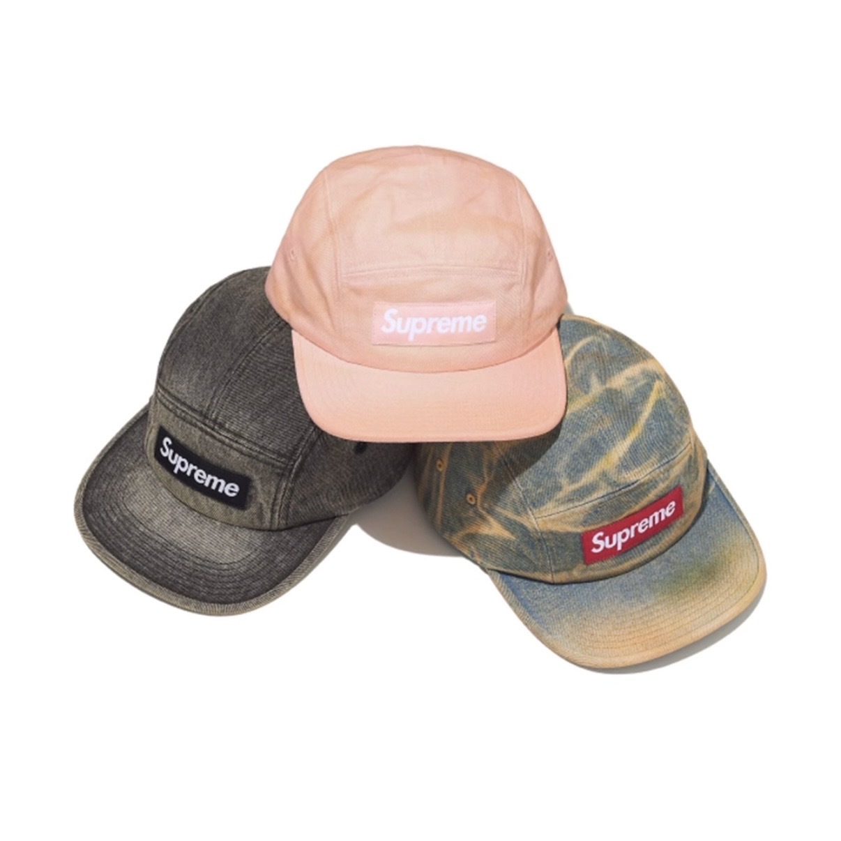 預購┃Supreme 25FW Denim Camp Cap 水洗 五分割帽
