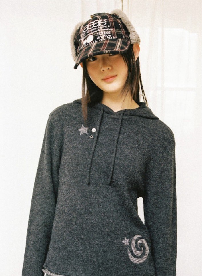 aeae】WEB LOGO TROOPER CAP [ BLACK / NAVY ]