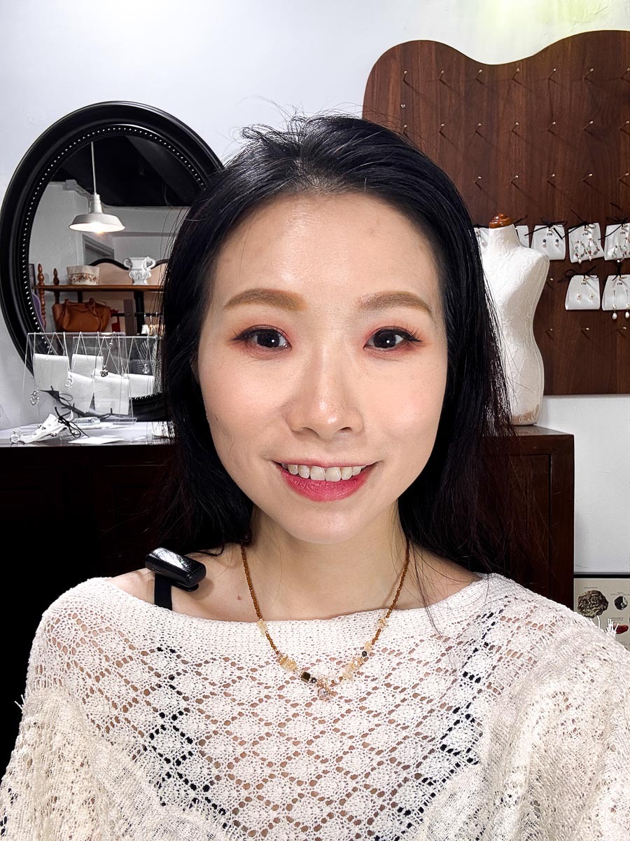 【SALE SALE SALE🔥】 韓國手工天然石・月亮鋯石頸鏈【不設退換】