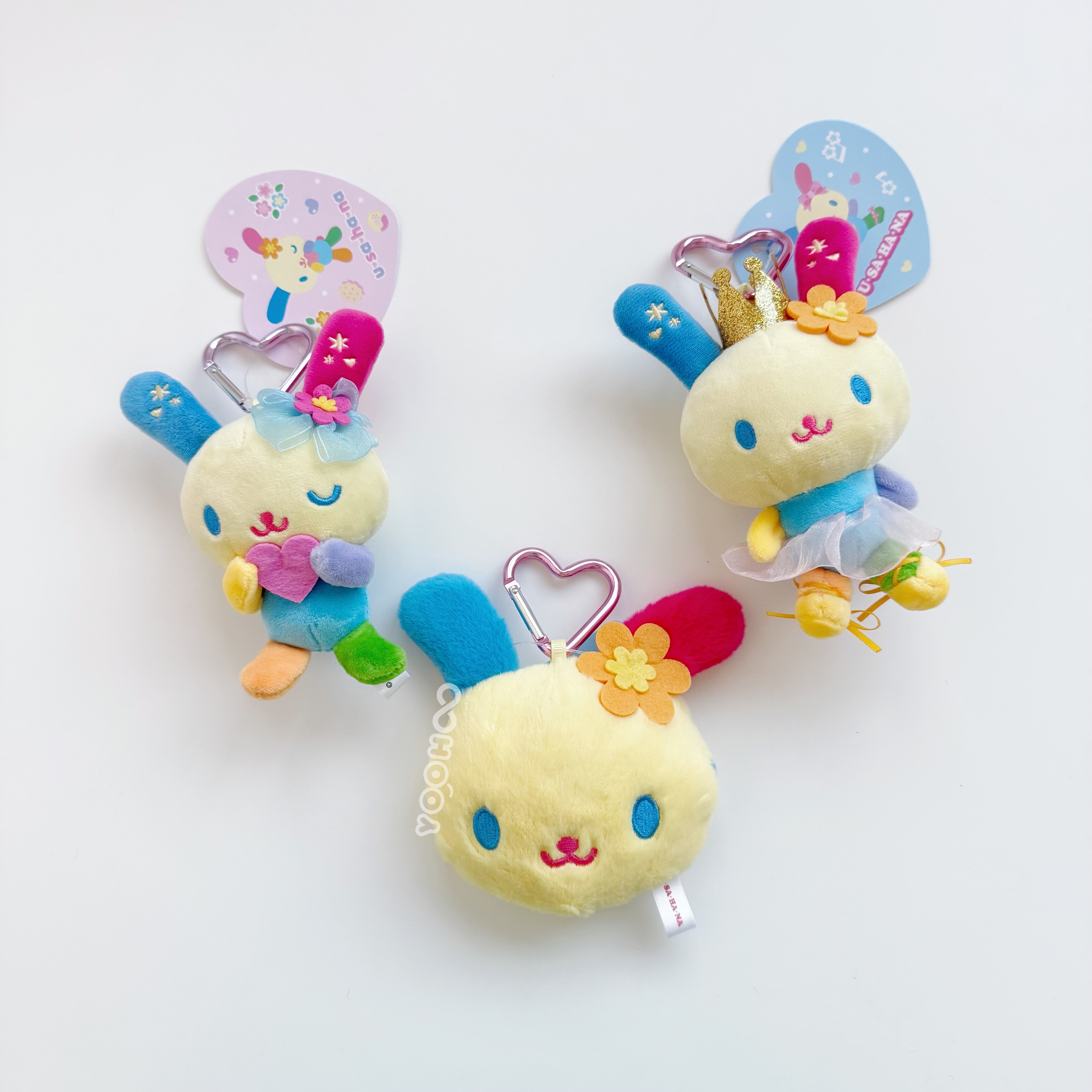 現貨┃三麗鷗 花小兔 小鏡子 愛心扣 吊飾