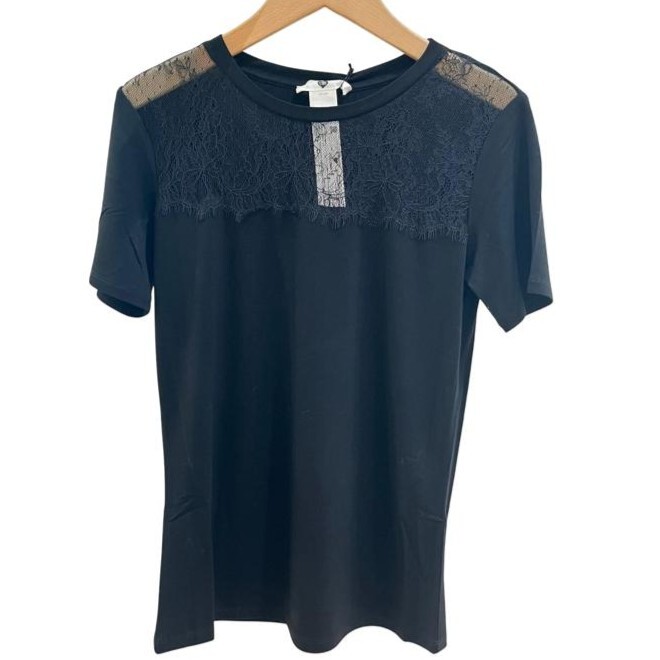 1TS1008-044 TWINSET T-Shirt Black #252LL2MBB (C-EU-E)