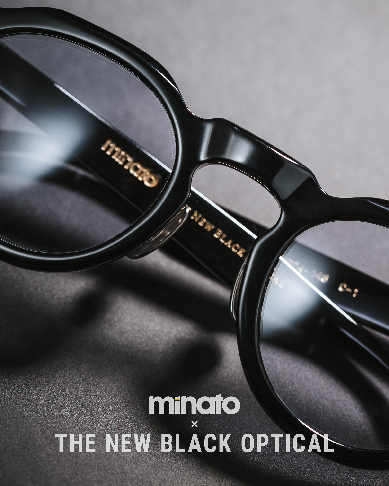 品川義則 X Minato X The New Black Optical Y1 Black 黑色