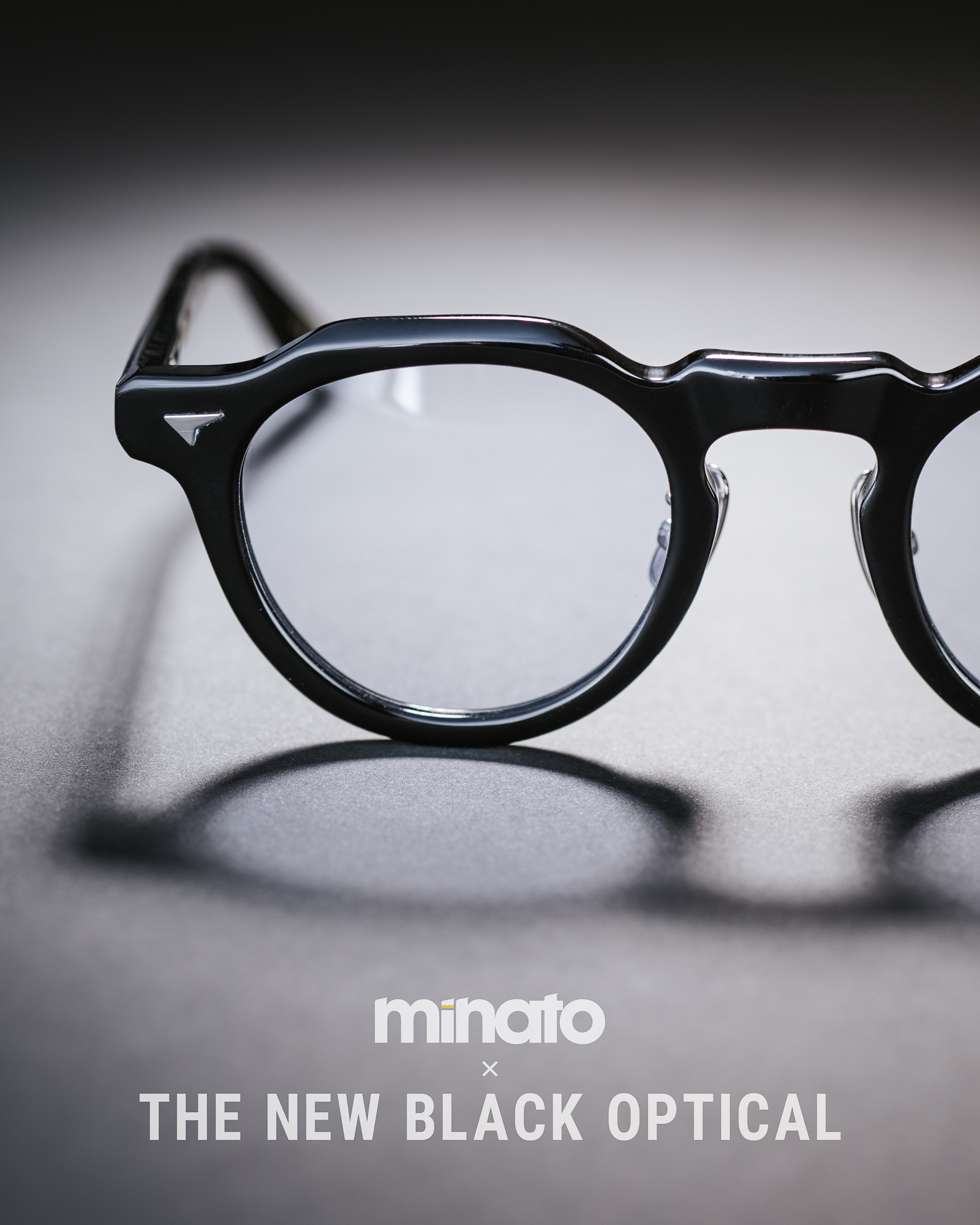 品川義則 X Minato X The New Black Optical  Y1 Black 黑色